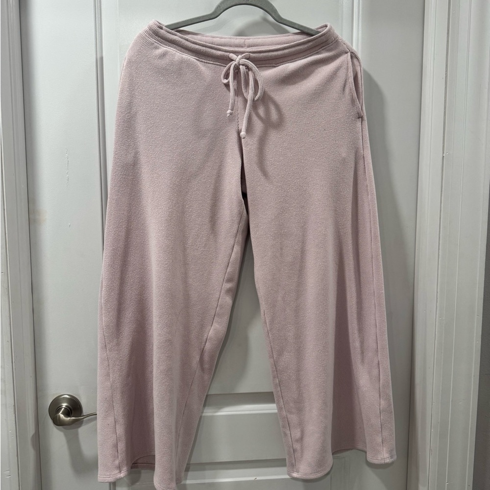 Gilly Hicks Soft Pink Ribbed Lounge Pants